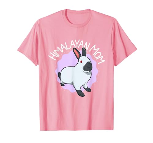 Himalayan Rabbit Mom T-Shirt — design detail