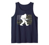 2nd Amendment Right to Bear Arms Camouflage Guns Bigfoot Gun Owner Camo US American Flag Sasquatch AR15 Rifle Tank Top - size chart