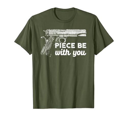 Gun Lover Cool Man Tee Piece Be with You 2nd Amendment Gun Lover Cool Man T-Shirt - size chart