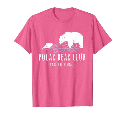 Global Warming Awareness Arctic Winter Ice Polar Bear Club Take The Plunge Ice Bear T-Shirt - size chart
