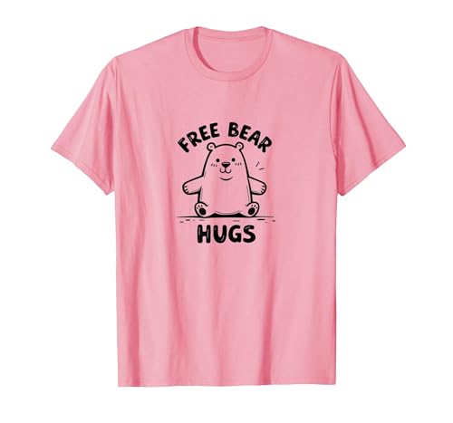 Mademark Free Bear Hugs: Cute Cartoon Animal Lover Gift T-Shirt - size chart