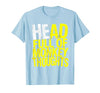 Mademark Head Full of Monkey Thoughts Funny Primate Design T-Shirt - Men - size chart