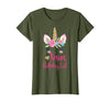 Unicorn Birthday Girl Family Shirts Unicorn Nana of The Birthday Girl Shirt Matching Party Tee T-Shirt - size chart