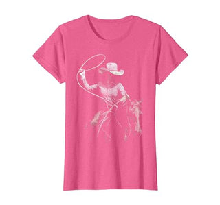 Cowgirl Western Rodeo Rodeo Cowgirl Western Horse T-Shirt - size chart