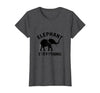 Mademark Elephant Everything Minimalist Animal Lover Design T-Shirt - Women - size chart