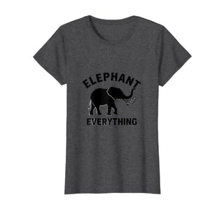 Mademark Elephant Everything Minimalist Animal Lover Design T-Shirt - Women - size chart