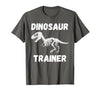 Dinosaur Trainer Costume Halloween Dino Skeleton T-Shirt - size chart