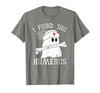 I Found This Humerus Funny Ghost Nurse Halloween T-Shirt - size chart