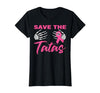 Amb Breast Cancer Awareness Month Warrior Survivor Save The Tatas Breast Cancer Pink Ribbon Skeleton Halloween T-Shirt -