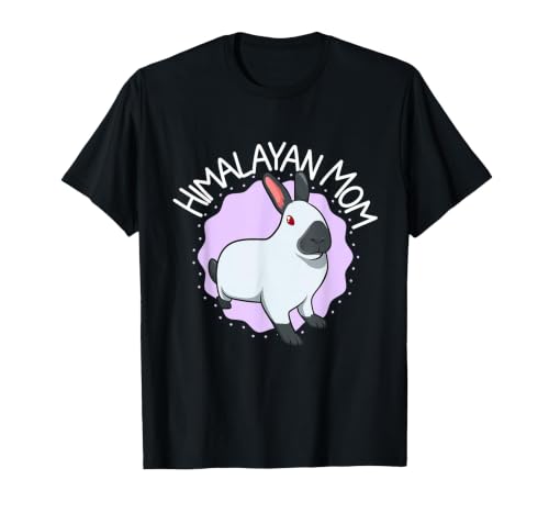 Himalayan Rabbit Mom T-Shirt — design detail