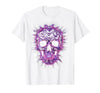 Mademark Halloween Bat Swarm Skull Graphic T-Shirt - size chart
