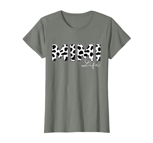 Cow Print Matching Family Apparel Mimi Life Cow Print Family Matching T-Shirt - size chart