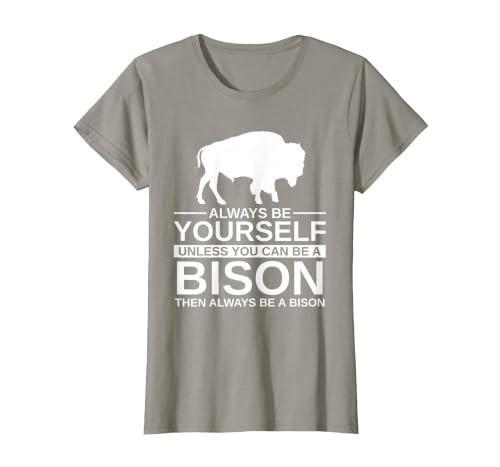 Bison Gift Bison Lover Accessories & Buffalo Stuff Cool Bison Design for Men Women Buffalo Animal Lovers Bison T-Shirt -