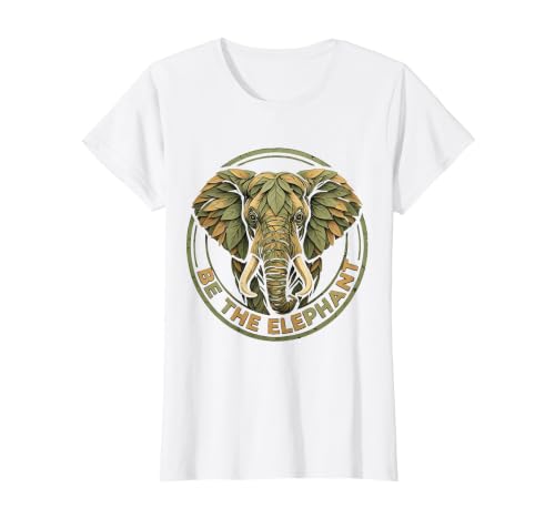 Mademark Be the Elephant Strength and Wisdom Design T-Shirt - Women - size chart