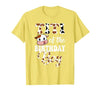 Titi of The Birthday Boy Cow Farm 1St Birthday Boy T-Shirt - size chart
