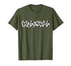 Cow Pattern Print Family Matching Birthday Shirts Cow Grandpa Birthday Family Matching Fathers Day Boy Girl T-Shirt - size