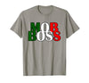 Italian Yeah B Mob Boss Italian Flag 1920s Costume Mafia Party T-Shirt - size chart