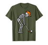 Halloween Tees for Women Men Kids Skeleton Golf Halloween Golfer Costume Dad Mens Boys Kids T-Shirt - size chart