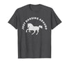 Horse Lovers Tees and Apparel Just Horsing Around Horse Lovers T-Shirt - Men - size chart