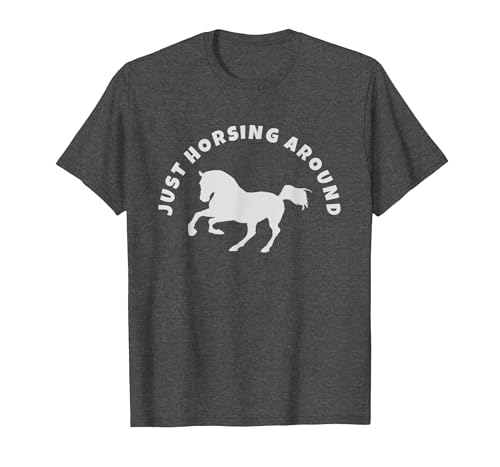 Horse Lovers Tees and Apparel Just Horsing Around Horse Lovers T-Shirt - Men - size chart