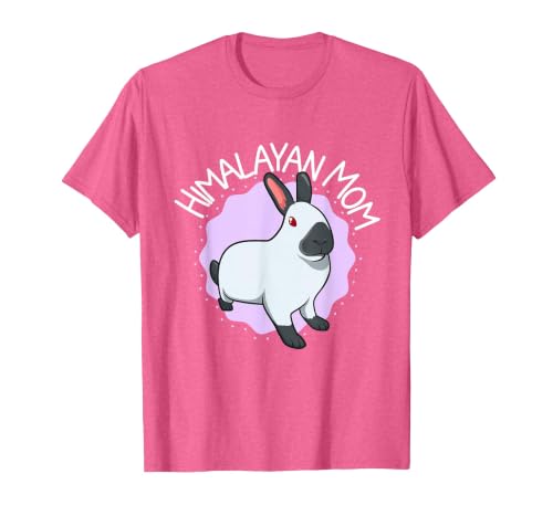 Himalayan Rabbit Mom T-Shirt — design detail