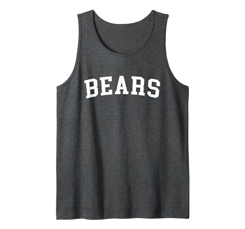 Bears - Designs Bears Tank Top - size chart
