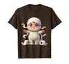Mademark Kids Halloween Mummy Wrapped in Toilet Paper T-Shirt - size chart