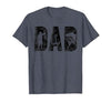 Fishing Gifts for Dad Father's Day Fisherman Fishing Dad Birthday Classic Bold Font Fish Daddy T-Shirt - size chart
