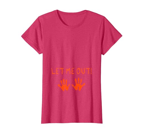 Halloween Pregnancy Costume Funny Tees Let Me Out Halloween Pregnancy Costume Baby Funny T-Shirt T-Shirt - size chart