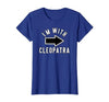 Lazy Last Minute Cleopatra Halloween Costumes Couples Halloween Costume Shirts I'm with Cleopatra T-Shirt - size chart