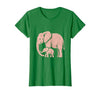 Mademark Mama Elephant Trunk Wrapped Around Baby T-Shirt - Women - size chart