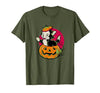 Disney Pinocchio Halloween Figaro Inside A Pumpkin Retro T-Shirt - size chart