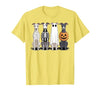 Funny Retro Italian Greyhound Dog Halloween Witch Spooky Ghost Italian Greyhound Pumpkin Halloween Skeleton T-Shirt - size