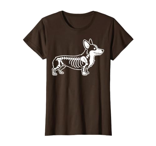 Halloween Corgi Skeleton Spooky Costume Corgi Skeleton Halloween T-Shirt - size chart