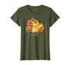 Pokémon Halloween Pikachu Cute Pumpkin Candy Corn T-Shirt - size chart