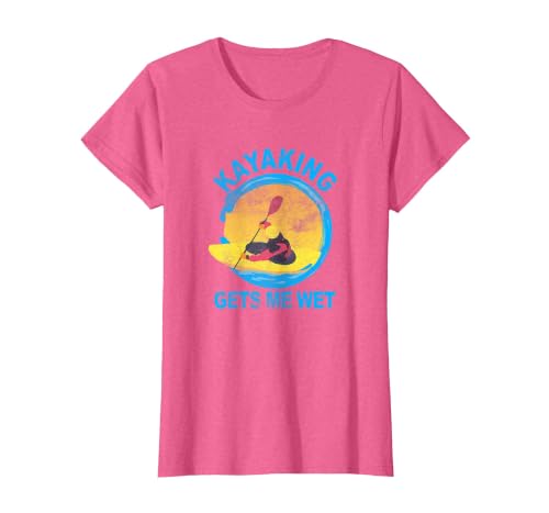 Groundhog Tees Kayaking Gets Me Wet Halloween Funny T-Shirt T-Shirt - size chart