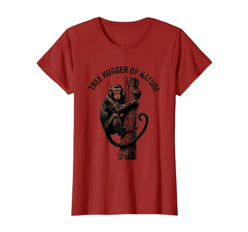 Mademark Tree Hugger By Nature Monkey Design T-Shirt - Women - size chart