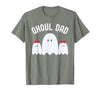 Ghoul Dad, Halloween Daddy Ghost Father of Two Ghost Girls T-Shirt - size chart