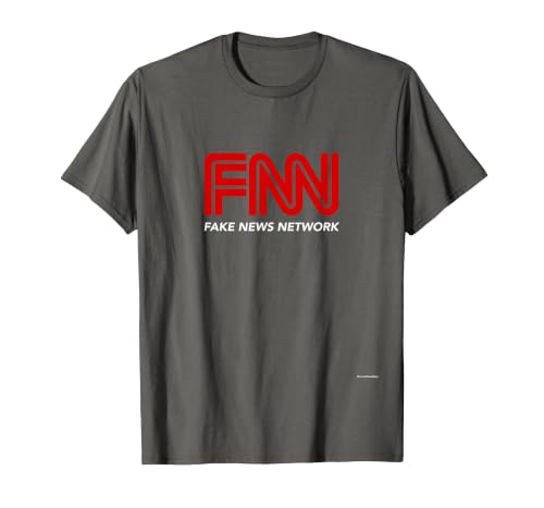 Fake News Network #fakenews Funny Trump Halloween Costume T-Shirt - size chart