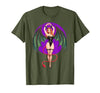 Classic Vintage Pin-Up Sexy Girl by YUX Sexy Succubus Monster Halloween Hand Heart Pin-Up Girl Devil T-Shirt - size chart