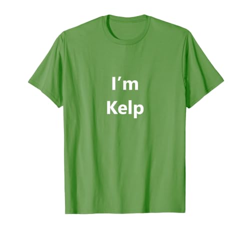 EPQCJ3o Designz Funny Kelp Halloween Costume Seaweed Pretend Minute Idea T-Shirt - size chart