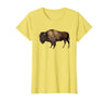 Altes Büffel-Design Buffalo Vintage Retro American Bison T-Shirt - size chart