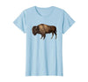 Altes Büffel-Design Buffalo Vintage Retro American Bison T-Shirt - size chart
