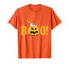 Peanuts Halloween Boo Pumpkin T-Shirt - size chart