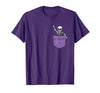 Halloween Shirts Skeleton Costume Men Women Kids Skeleton Pocket Halloween Costume Funny Skull Character T-Shirt - size chart