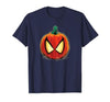 Marvel Spider-Man Halloween Spooky Pumpkin Jack-o'-Lantern T-Shirt - size chart