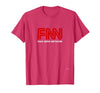 Fake News Network #fakenews Funny Trump Halloween Costume T-Shirt - size chart
