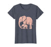 Mademark Mama Elephant Trunk Wrapped Around Baby T-Shirt - Women - size chart