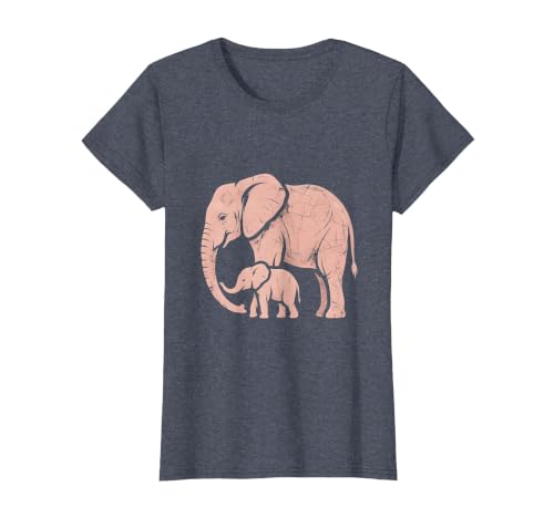 Mademark Mama Elephant Trunk Wrapped Around Baby T-Shirt - Women - size chart