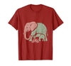 Mademark Mama Elephant Guiding Calf Through Water T-Shirt - Men - size chart